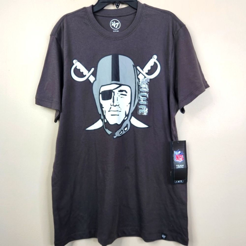NEW 47 Las Vegas Raiders Short Sleeve Frontside Graphic Tee Small